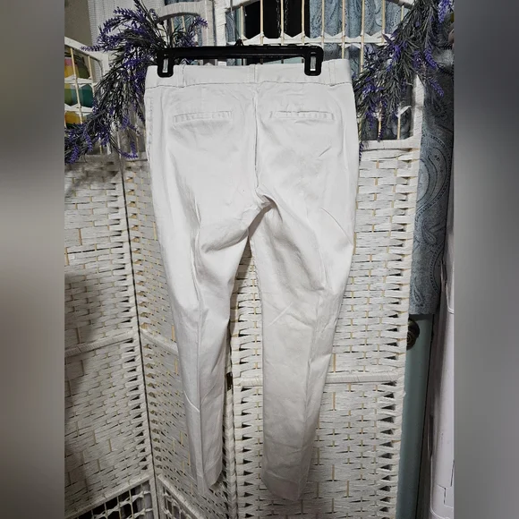 Banana Republic White Ankle Trouse Pants - Picture 4 of 7